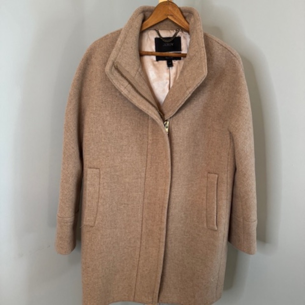 J Crew Italian Stadium Cloth Coat, Size 12P